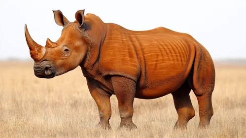 Rhinoceros in a Natural Habitat