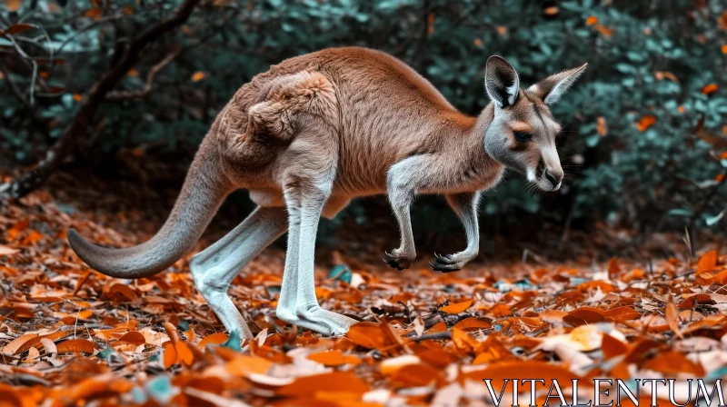 Powerful Kangaroo in the Wild - Captivating Wildlife Photography AI Image