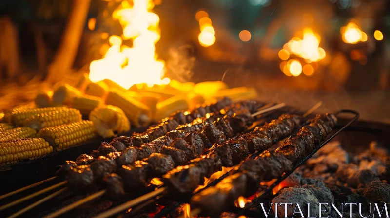 Delicious Barbecue Grill: A Feast for the Senses AI Image