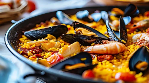 Delicious Spanish Paella: A Traditional Seafood and Vegetable Dish
