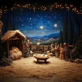 Peaceful Nativity Display