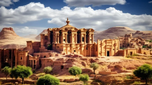 Ancient Stone Church in the Desert - A Captivating Journey to Petra