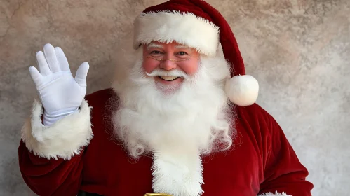 Smiling Santa Claus Wave