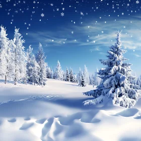 Snowy Forest in Winter
