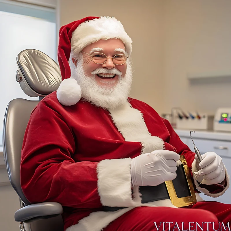 Santa Claus in a Dental Clinic