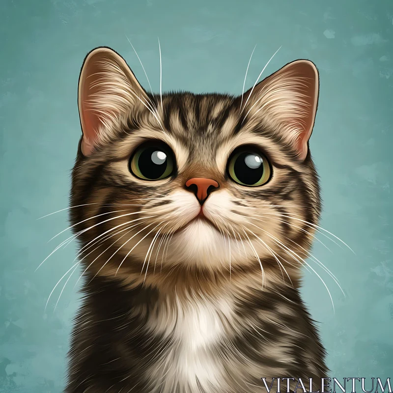 Charming Kitten Portrait