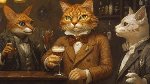 1920s Cat Bar Scene