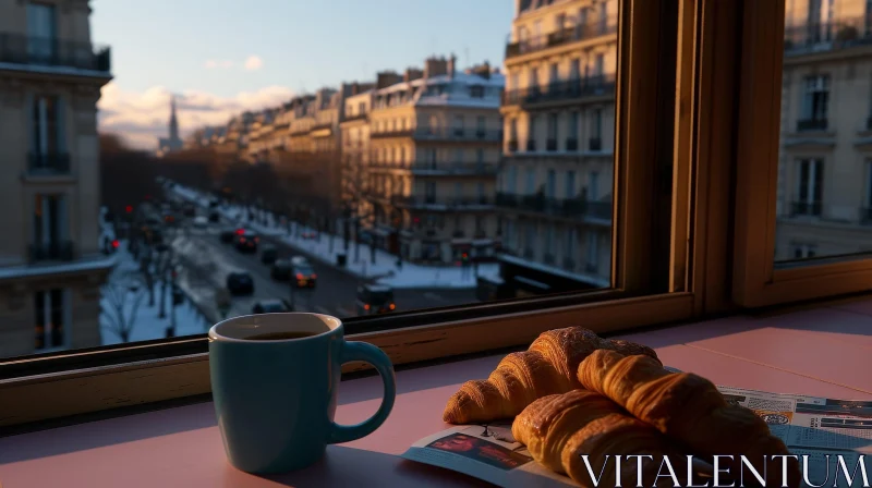 Captivating Cityscape View from a Window | Morning Beauty AI Image
