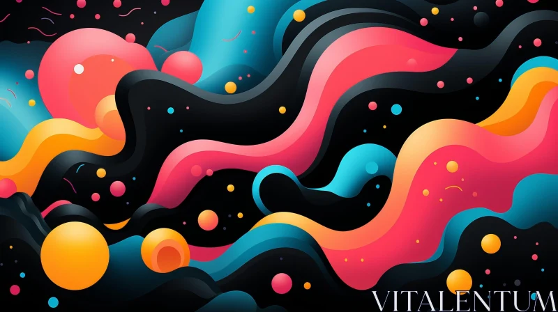 Vibrant Abstract Background Artwork AI Image