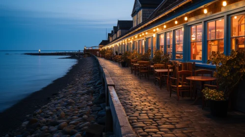 Captivating Walkway: Romantic Moonlit Seascapes in Danish Design