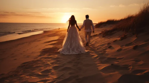 Romantic Beachside Wedding at Sunset