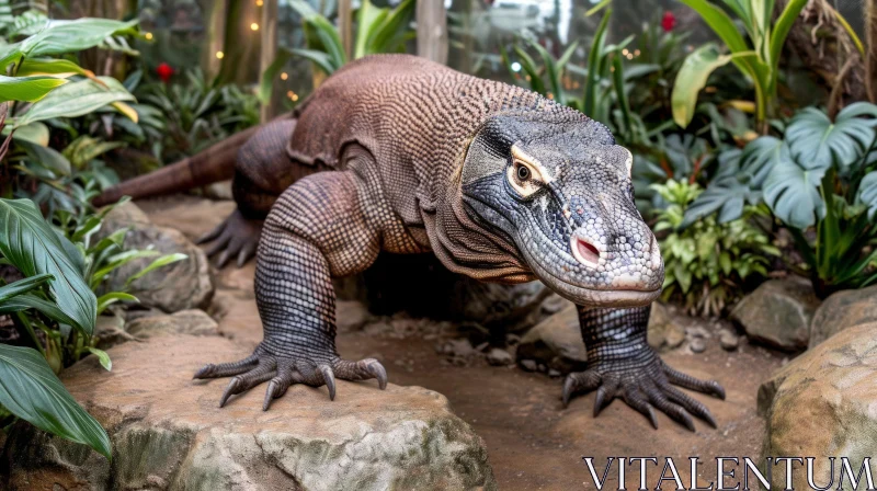 Komodo Dragon - The Formidable Apex Predator of Indonesian Islands AI Image