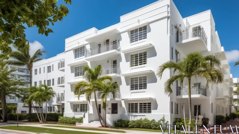 Minimalist Art Deco Condominium in Miami Beach | Architecture AI Image
