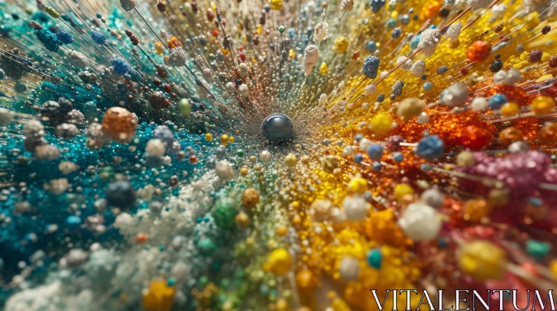 AI ART Colorful Explosion Artwork | Abstract Energy Burst