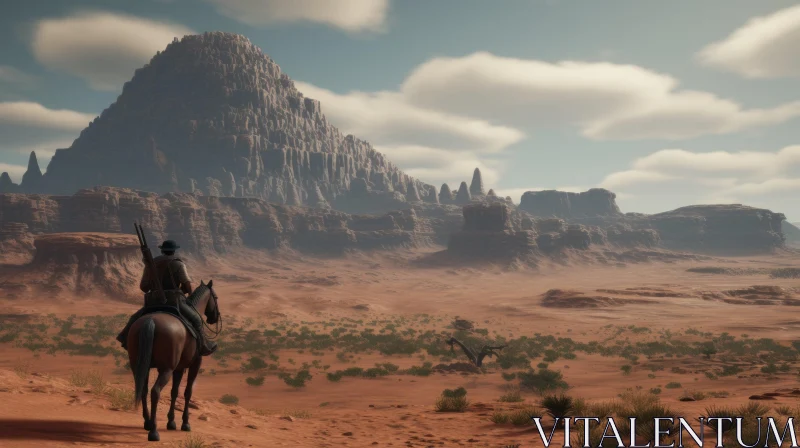 Red Dead Redemption: Sandstorm - Unreal Engine Rendered Alien World AI Image