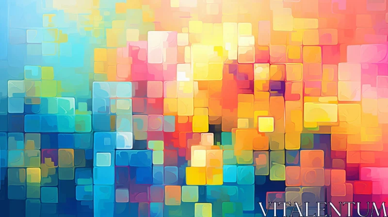 Vibrant Abstract Painting Background | Modern Art AI Image