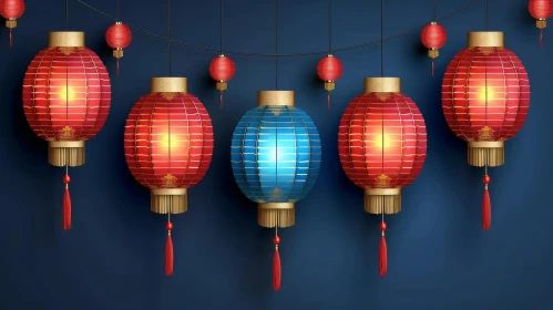 Chinese Lanterns - Festive Glow for Chinese New Year