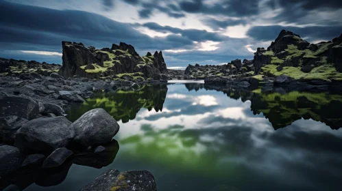 Tranquil Beauty of Rocks at a Serene Lake | National Geographic Photo