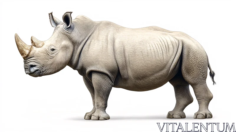 Side Profile of Rhinoceros AI Image