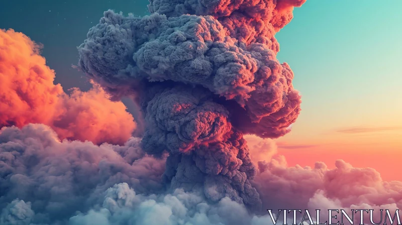 AI ART Captivating Image of a Volcanic Eruption