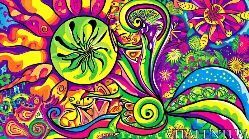 Colorful and Intricate Abstract Artwork | Psychedelic Patterns AI Image