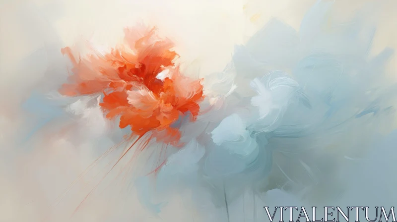 AI ART Floral Painting of Two Flowers - Artistic Decor Inspiration