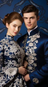Modern Chinese Couple in Baroque-inspired Attire