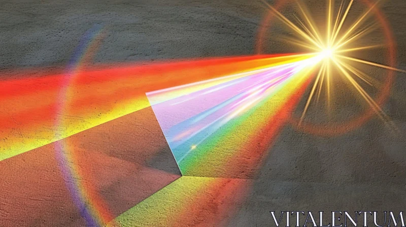 AI ART Prism Light Refraction - Abstract Art