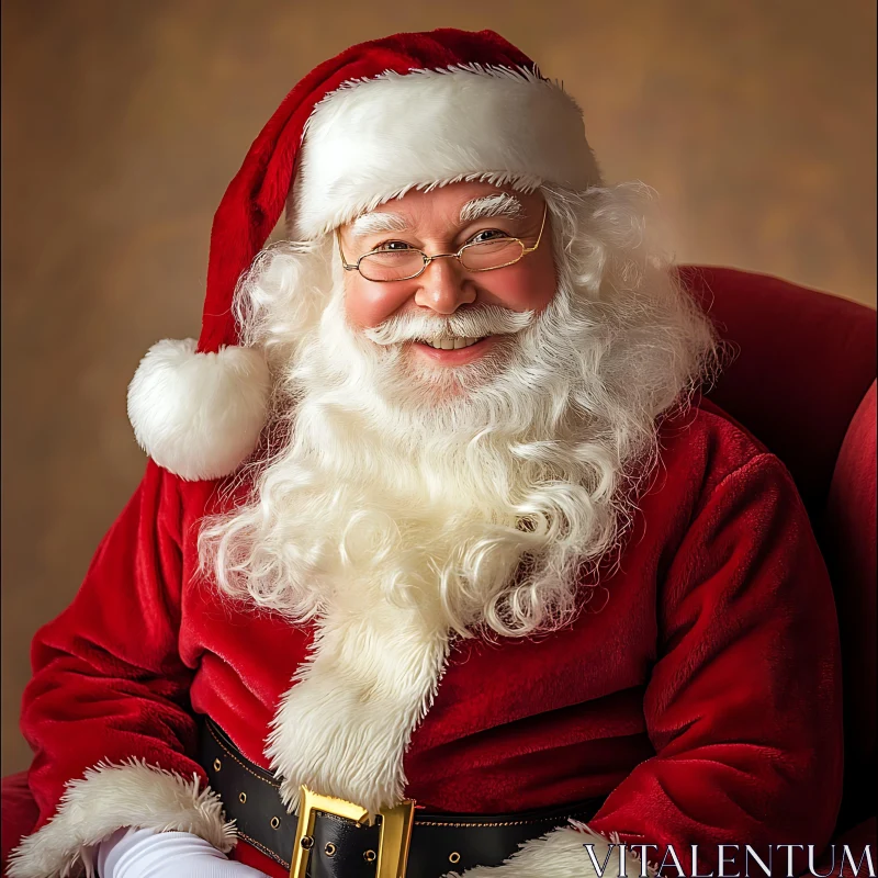 Santa Claus Spreading Holiday Joy