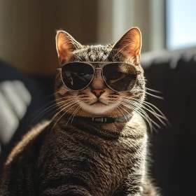 Cool Cat in Sunglasses