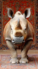 Artistic Rhinoceros Elegance