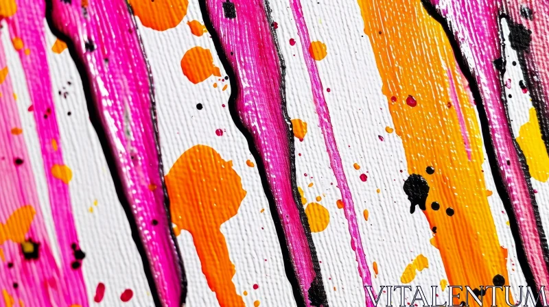 Vibrant Abstract Painting | Expressive Brushstrokes | Acrylic on Canvas AI Image