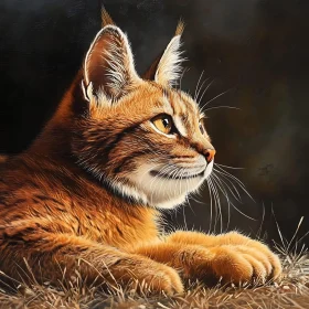 Serene Lynx Close-Up