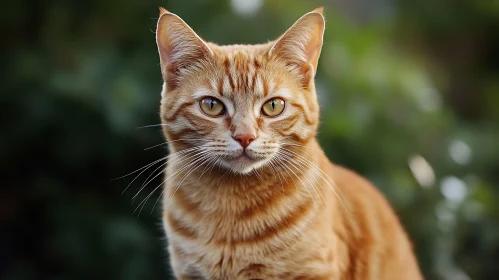 Striking Orange Tabby Cat Portrait