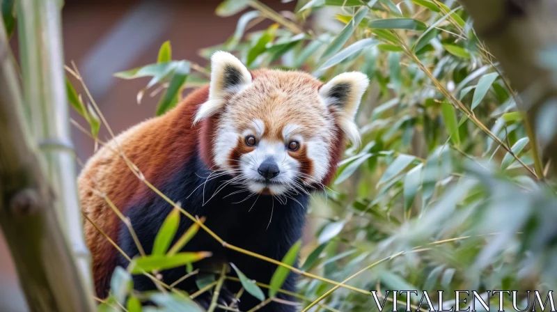 Enchanting Red Panda on Tree Branch | Captivating Wildlife Photography AI Image