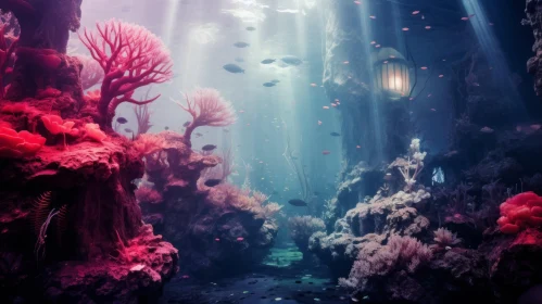 Enchanting Underwater Coral Reef Scene | Dreamy Atmosphere