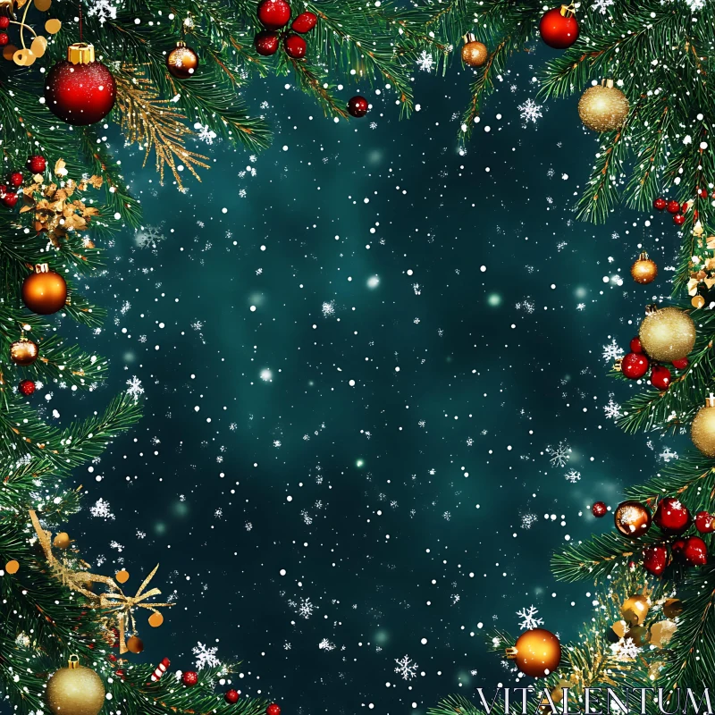 AI ART Holiday Decor and Snowy Christmas Scene