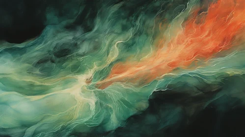 Fluid Motion Abstract Painting