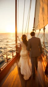 Golden Light Wedding: A Vintage Elegance Journey on the Sea