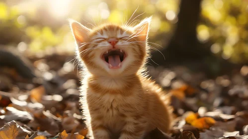 Autumn Ginger Kitten