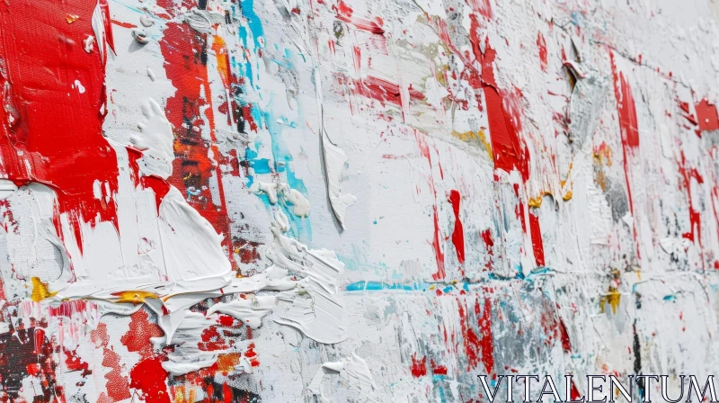 Abstract Painting with Expressive Brushstrokes | Palette Knife Art AI Image