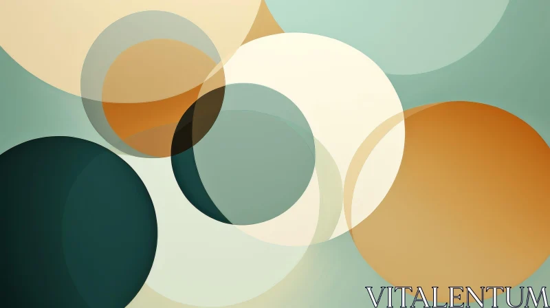 AI ART Pastel Multicolored Circles Abstract Background