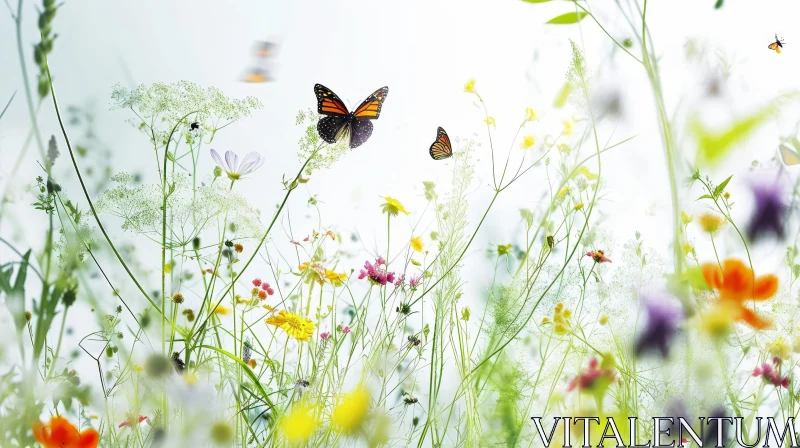 Captivating Summer Meadow in Full Bloom | Nature Photography AI Image