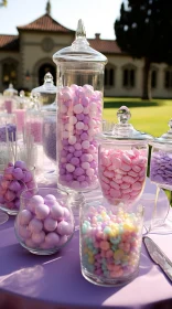 Impressionist Candy Jars: A Tableau of Color and Mystery