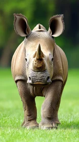 Graceful Rhino in Nature