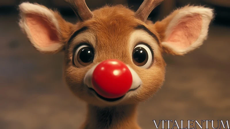 AI ART Cute Christmas Reindeer Animation