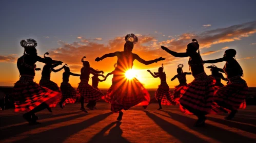 Captivating African Sunset Dance: A Fusion of Cultures