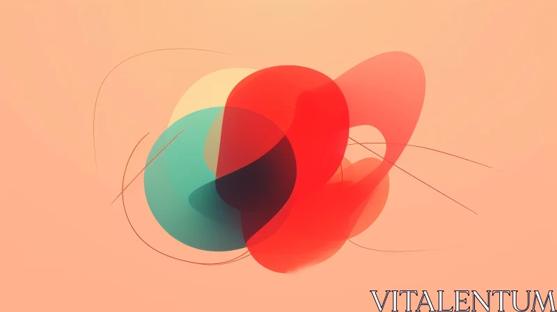 Translucent Multicolored Spheres on Pink Background AI Image