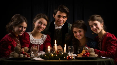 Victorian Christmas Feast: A Captivating Portrait of Tradition