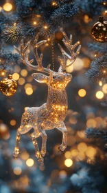 Illuminated Christmas Deer Decor